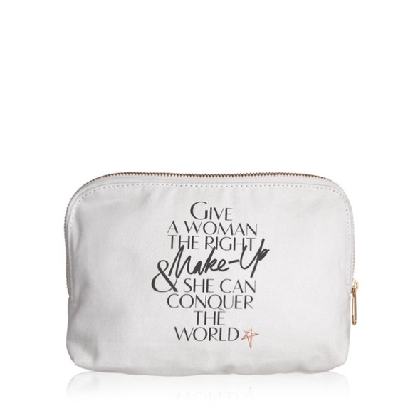 CHARLOTTE TILBURY | 1ST EDITION LIP PRINT CANVAS MAKEUP BAG NWOT - Picture 2 of 8